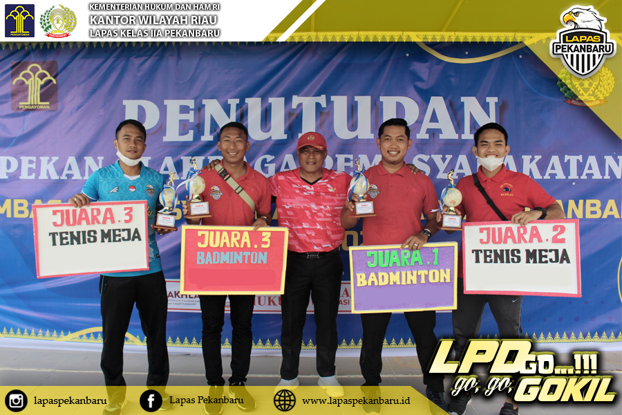 LAPAS KELAS IIA PEKANBARU ADAKAN KEGIATAN PENUTUPAN PEKAN OLAH RAGA WARGA BINAAN