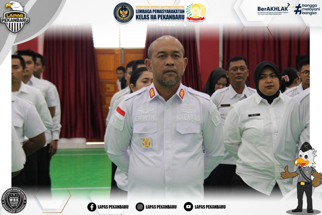 Lapas Pekanbaru Ikuti Apel Bersama dan Halal Bi Halal di Lingkungan Kemenko Imipas Kumham Secara Virtual